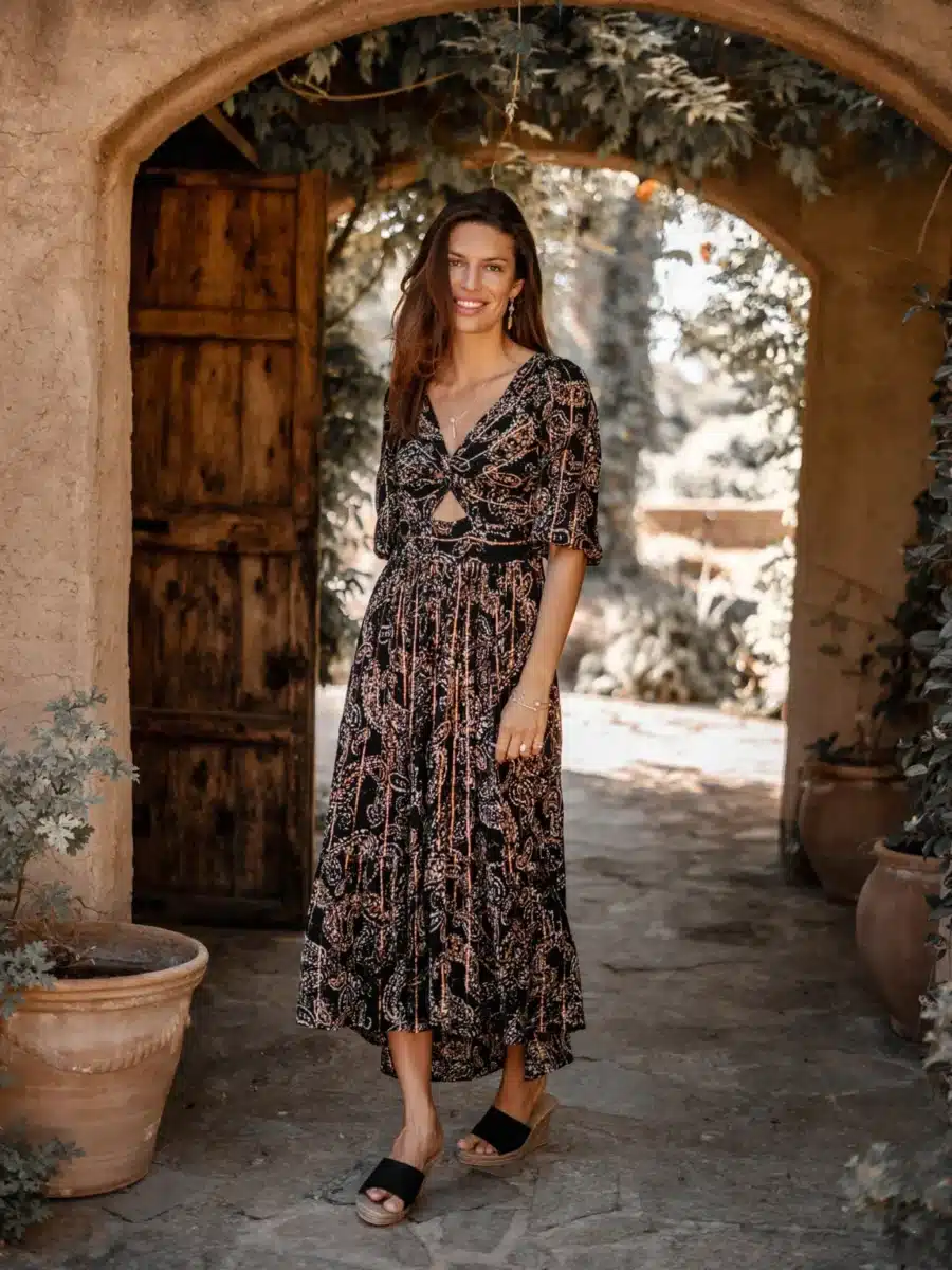 Dress Santi Black Lurex